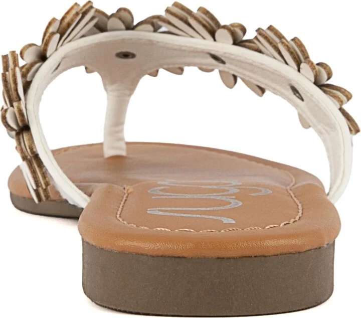 Sugar Women's Finnesse Flat Sandals - White, Silver - Image 3
