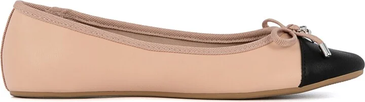Sugar Women's Florah Casual Ballet Flats - Blush, Black- Manmade - Image 2