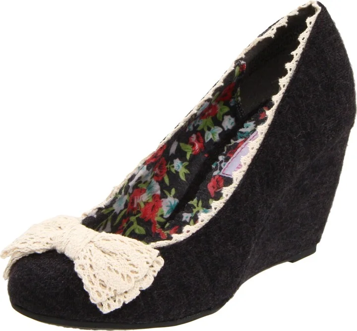 Sugar Women's Hob Knob Wedge Pump