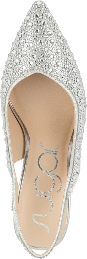 Sugar Women's Jaybird Embellished Slingback Pumps - Image 8