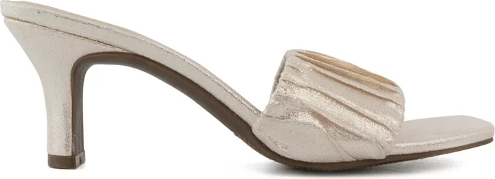 Sugar Women's Leader Kitten Heel Ruched Dress Sandals - Image 2