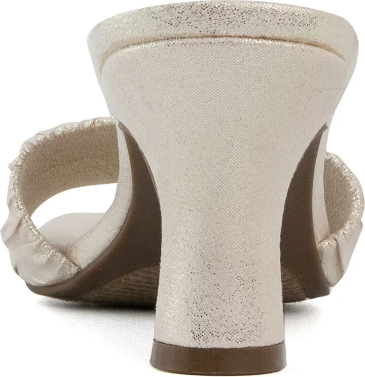 Sugar Women's Leader Kitten Heel Ruched Dress Sandals - Image 3