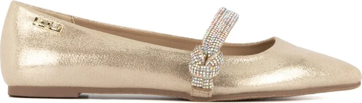 Sugar Women's Lingo Pointed Toe Rhinestone Flats - Image 2