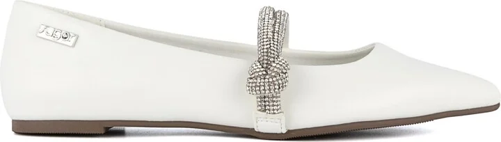 Sugar Women's Lingo Pointed Toe Rhinestone Flats - Image 6