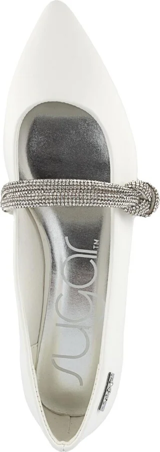 Sugar Women's Lingo Pointed Toe Rhinestone Flats - Image 8