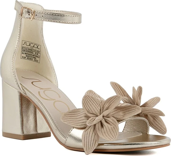 Sugar Women's Norinne Flower Dress Sandals