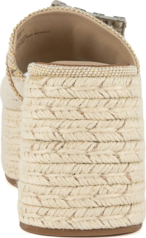 Sugar Women's Remote Embellished Buckle Espadrille Sandals - Image 3