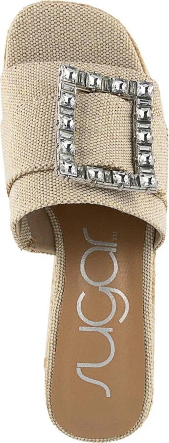 Sugar Women's Remote Embellished Buckle Espadrille Sandals - Image 4