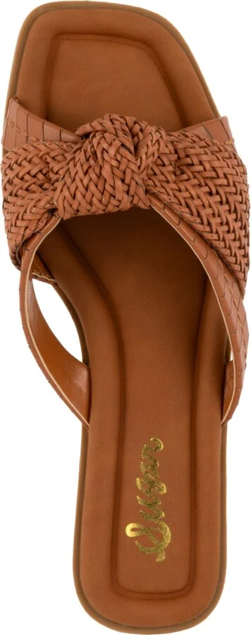 Sugar Women's Serona Open Toe Woven Knot Flat Sandals - Image 4