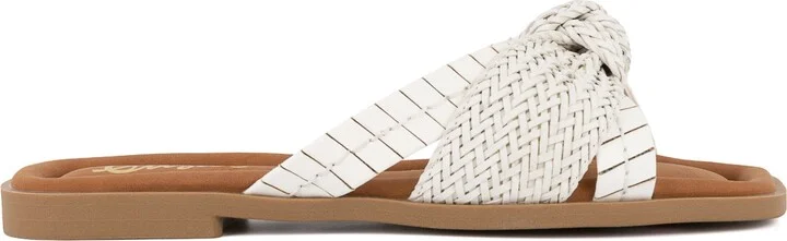 Sugar Women's Serona Open Toe Woven Knot Flat Sandals - Image 6