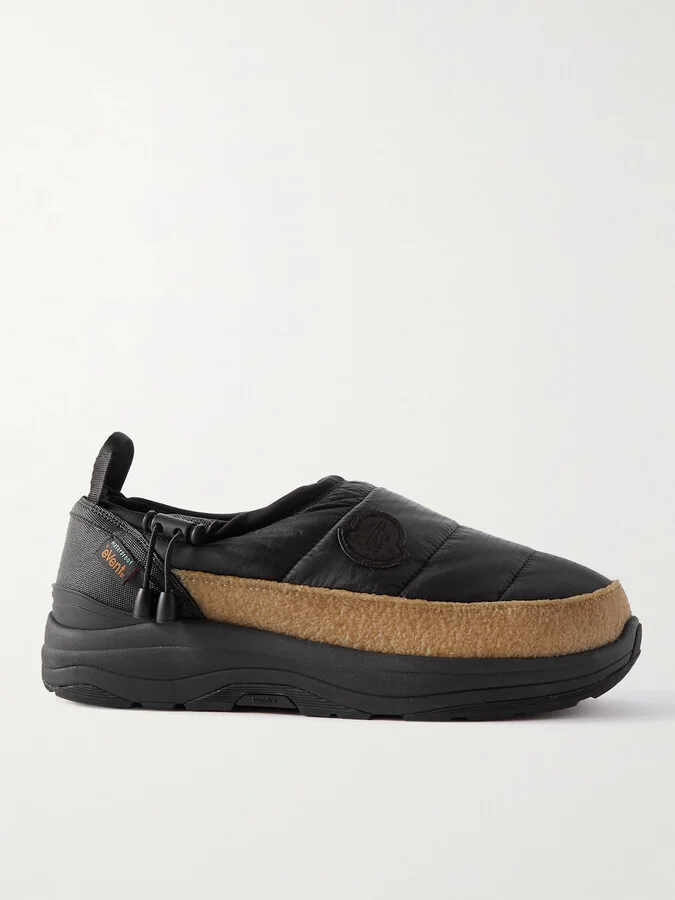 + Suicoke 2 Moncler 1952 Pepper Quilted Nylon Loafers