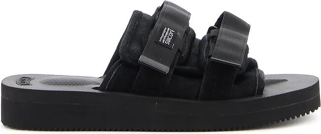 Suicoke Buckled Fur Slides