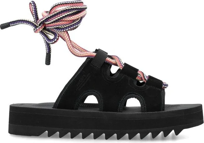 Suicoke Cut-Out Detailed Ankle Strap Chunky Sandals