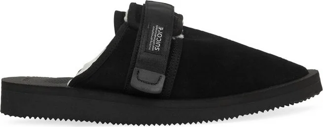 Suicoke Logo Patch Flat Slippers