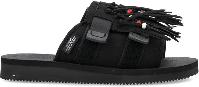 Suicoke Moto Cab Fringed Slip-On Sandals