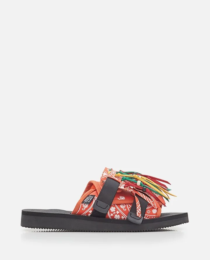 Suicoke X Alanui Moto Fringed Slides