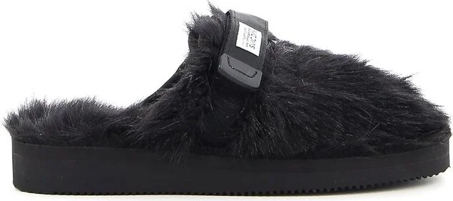 Suicoke Zavo Zeu Logo Patch Flat Slippers