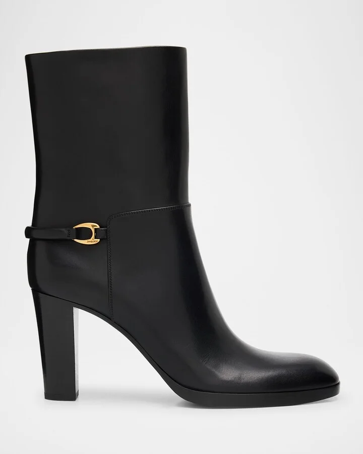 Sulpice Smooth Leather Booties