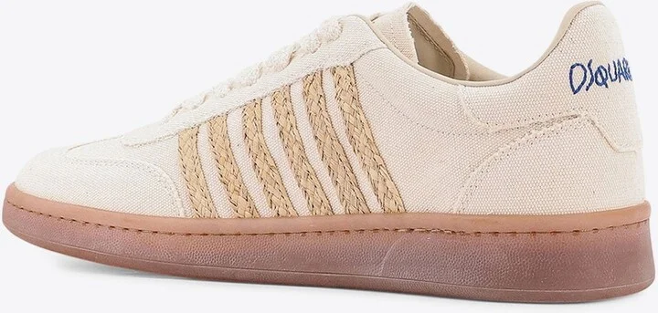 Summer Lovers Canvas and Raffia Sneakers - Image 2