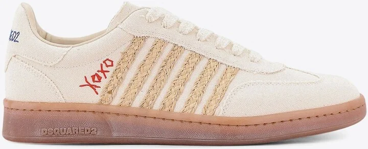 Summer Lovers Canvas and Raffia Sneakers