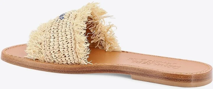 Summer Lovers Raffia Flat Sandals - Image 2