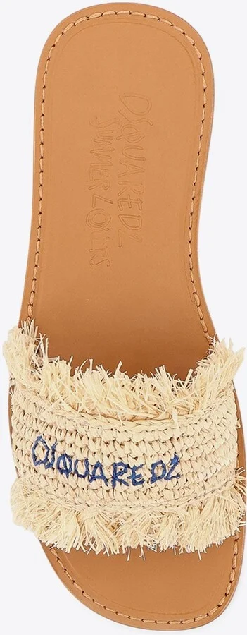 Summer Lovers Raffia Flat Sandals - Image 3