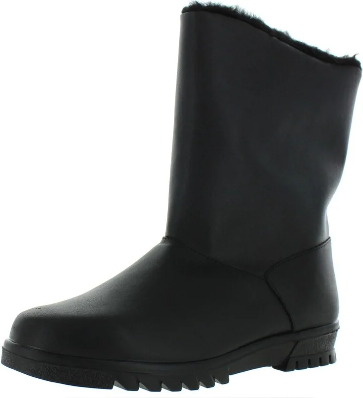Summit Womens Mid-Calf Sherpa Lined Winter Boots