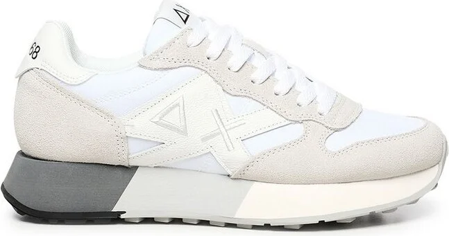 Sun 68 Panelled Lace-Up Sneakers