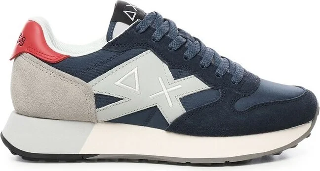 Sun 68 Panelled Lace-Up Sneakers