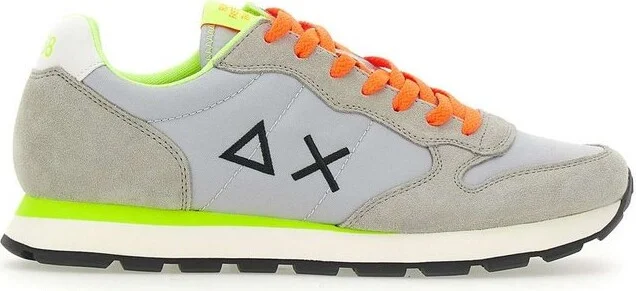 Sun 68 Round-Toe Lace-Up Sneakers