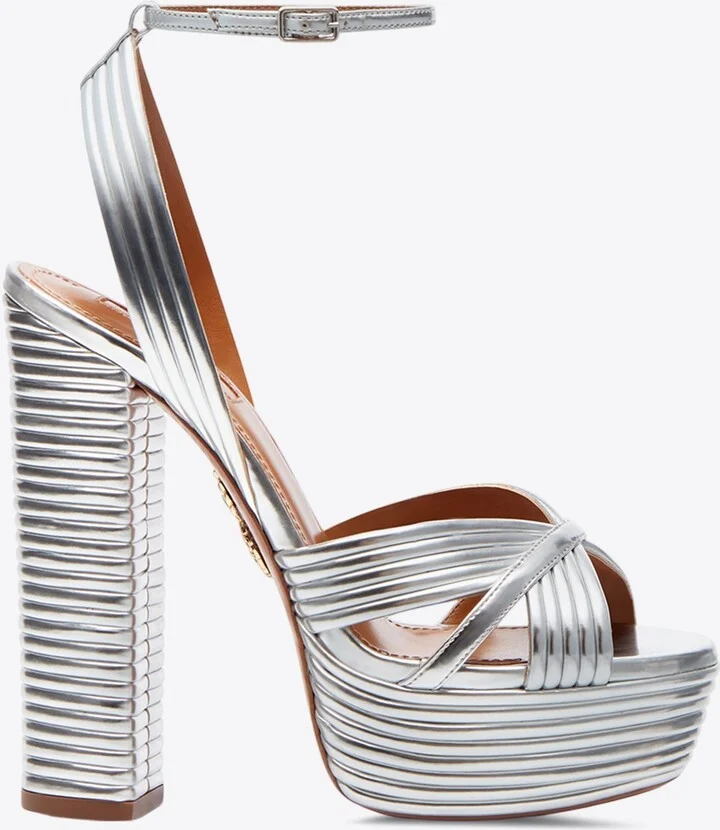 Sundance 140 Crystal-Embellished Platform Sandals