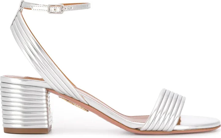 Sundance 50mm metallic sandals