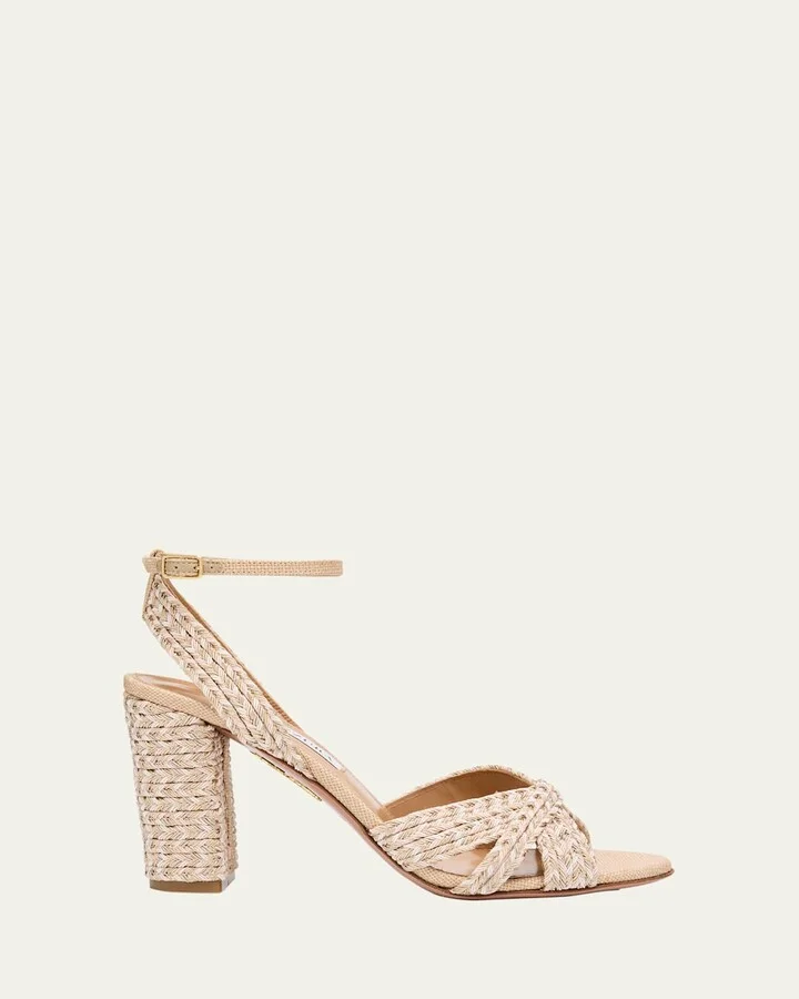 Sundance Woven Ankle-Strap Sandals