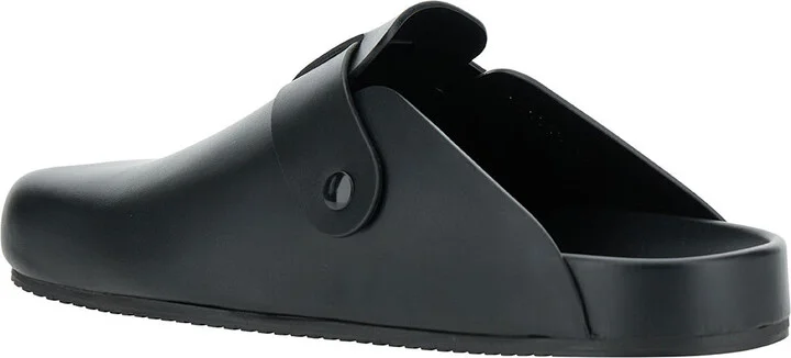 'sunday' Black Mules With Five Finger Shape At Toe In Matte Leather Man - Image 3