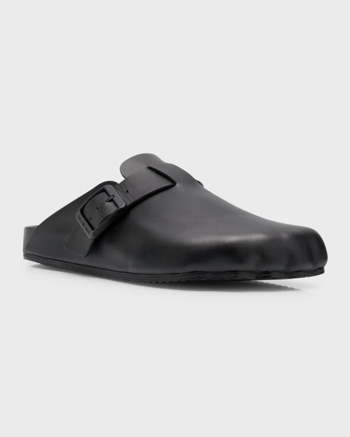Sunday Calfskin Buckle Mules - Image 2