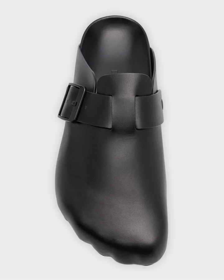 Sunday Calfskin Buckle Mules - Image 9