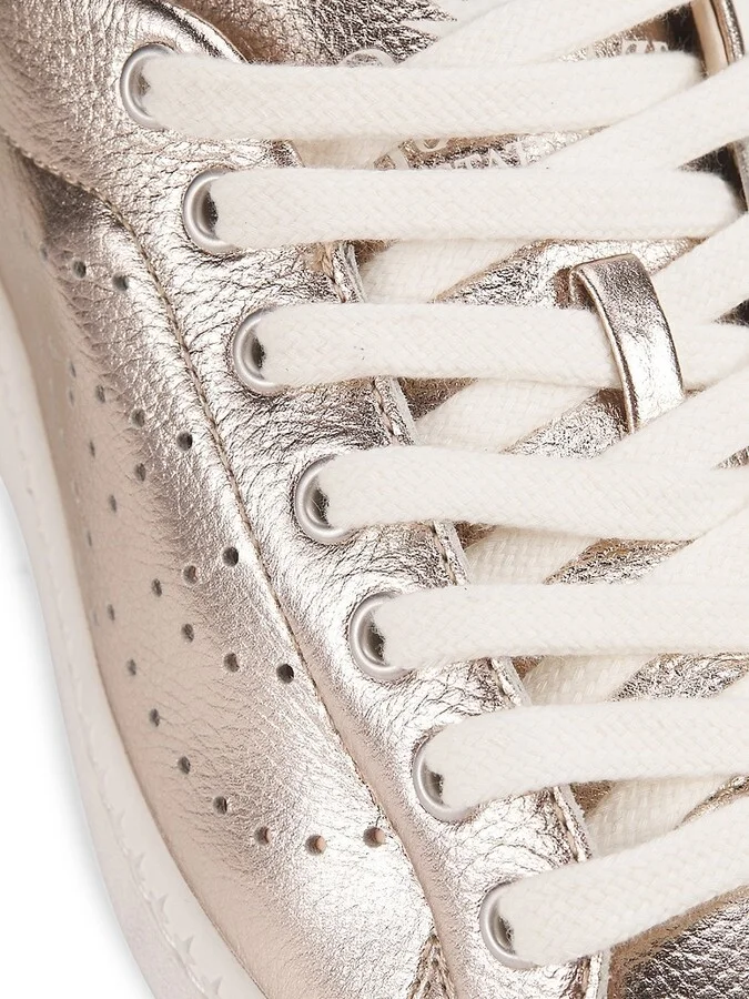 Sunday Metallic Leather Sneakers - Image 6