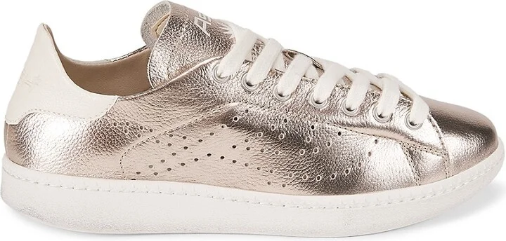 Sunday Metallic Leather Sneakers