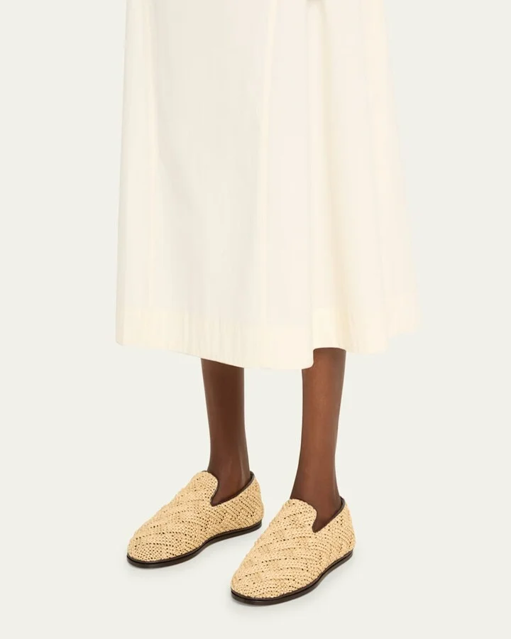 Sunday Raffia Slipper Loafers - Image 3