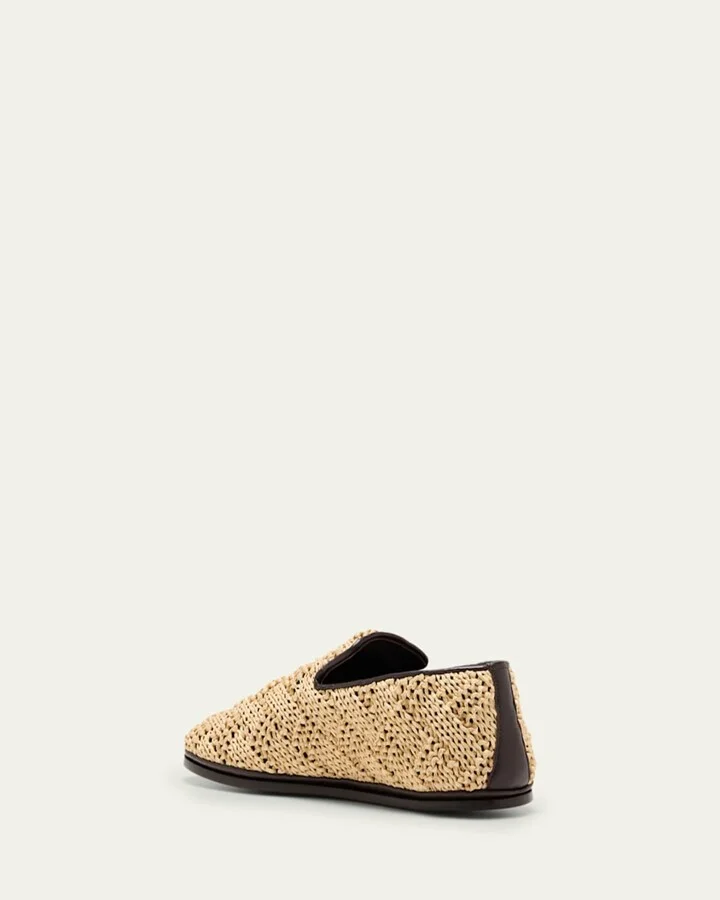Sunday Raffia Slipper Loafers - Image 7