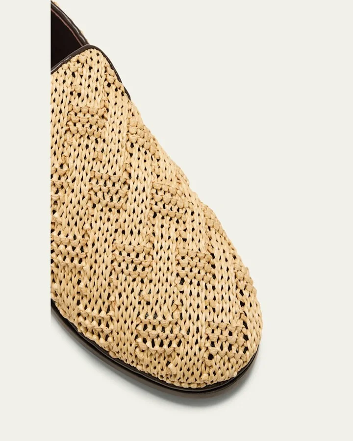 Sunday Raffia Slipper Loafers - Image 9