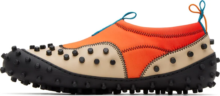 SUNNEI SSENSE Exclusive Orange & Beige 1000CHIODI Sneakers - Image 3