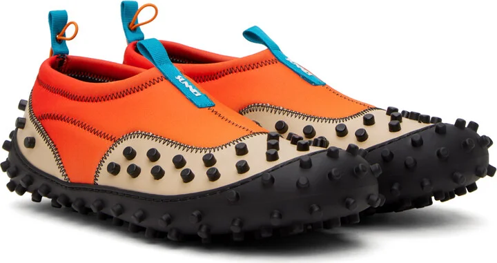 SUNNEI SSENSE Exclusive Orange & Beige 1000CHIODI Sneakers - Image 4