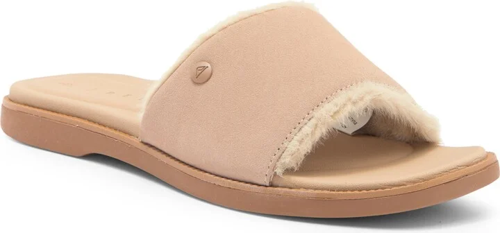 Sunny Arrianah Faux Fur Slide Sandal
