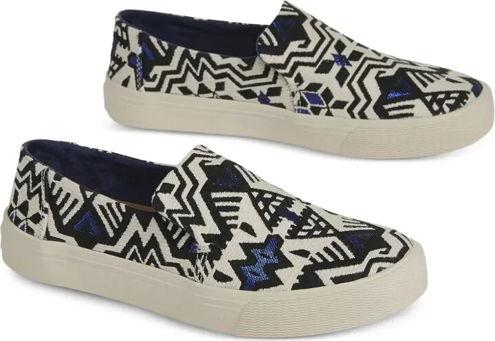 Sunset geometric-pattern slip-on sneakers - Image 2