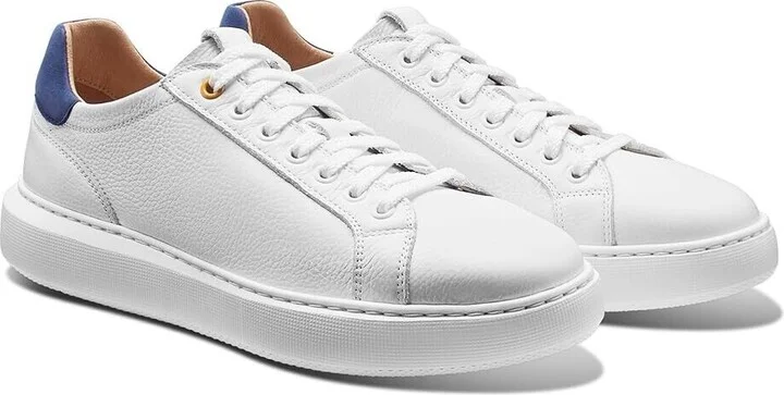 Sunset Sneakers Women's US 7 White Leather Platform Shoes KHD181