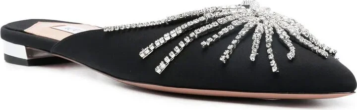 Sunshine crystal-embellished flat mules - Image 2