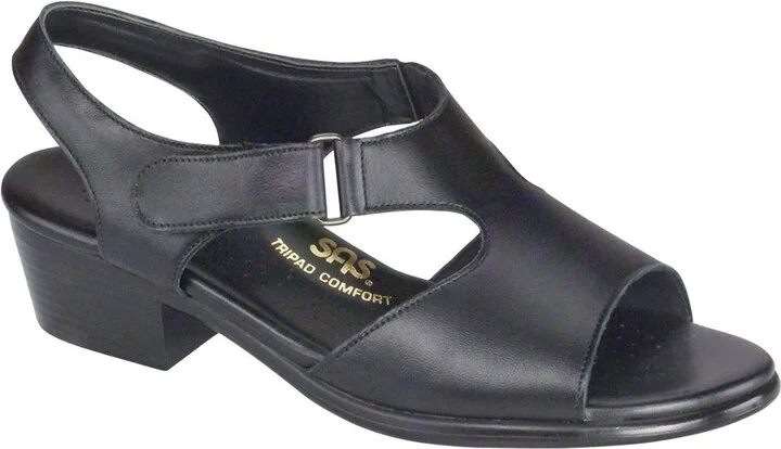 Suntimer Sandal - Double Wide In Black