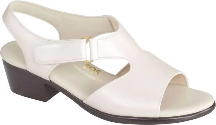 Suntimer Sandal - Narrow In Pearl Bone