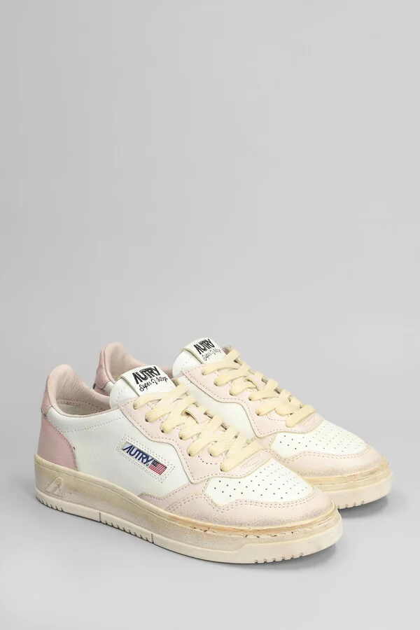 Sup Vint Low Sneakers In White Leather - Image 2